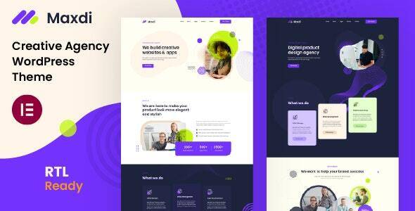 Maxdi v1.0 – Creative Agency WordPress Theme