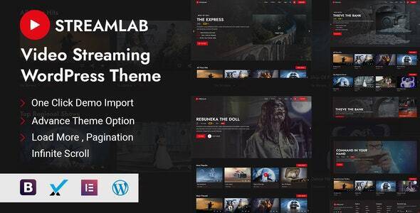 Streamlab v2.0.9 – Video Streaming WordPress Theme