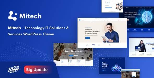 Mitech v1.9.3 – Technology IT Solutions & Services WordPress Theme