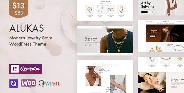 Alukas v1.2.0 – Modern Jewelry Store WordPress Theme