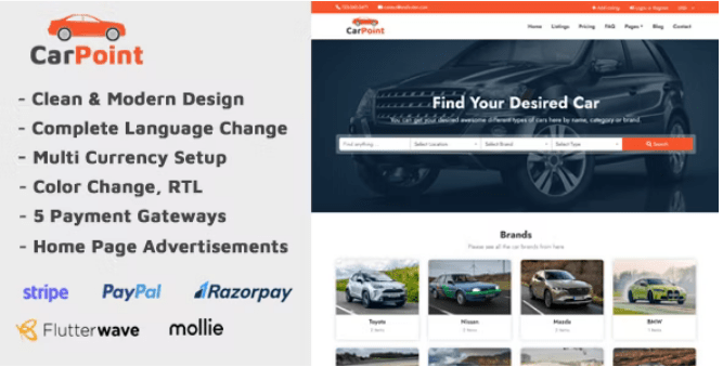 CarPoint v1.5 – Multi Vendor Car Listing Directory