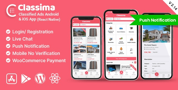 Classima v2.43.12 – Classified ads Android & iOS App