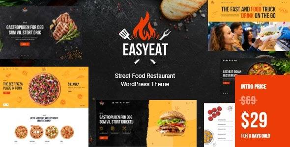 EasyEat v1.0 – Street Food Restaurant WordPress Theme