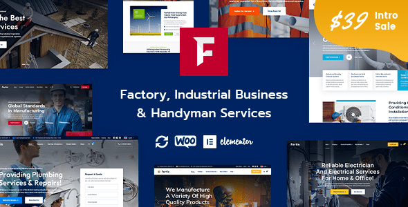 Fortis v1.0.0 – Factory Industrial Business & Handyman Services WordPress Theme