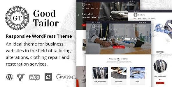 Good Tailor v1.5.13 – Fashion & Tailoring Services WordPress Theme