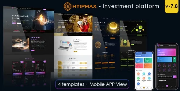 HYIP MAX v7.8 – high yield investment platform – nulled