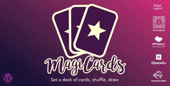 MagiCards v2.2.1 – decks of cards to shuffle | WP plugin