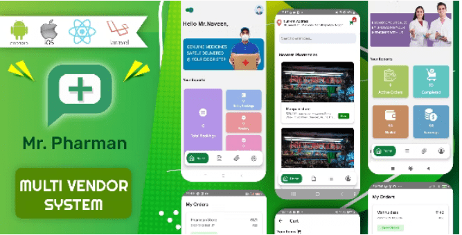 Mr.Pharman – React native multi vendor – pharmacy complete solution – 2 May 2023