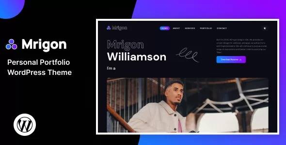 Mrigon v1.0 – Personal Portfolio WordPress Theme