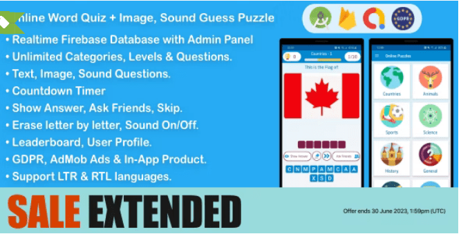 Online Word Quiz + Image Guess + Sound Guess Puzzle Game for Android v2.7