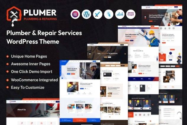 Plumer v1.0.0 – Plumbing & Repair Services WordPress Theme