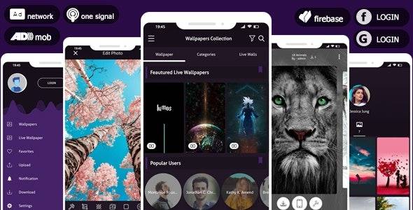 Pro 4K Wallpaper 2022 & Photo Editor System – AdMob & Facebook Bidding Ad & Push Notifications v5.0