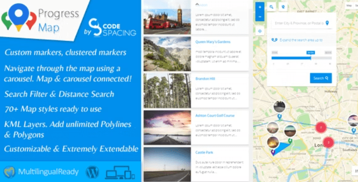 Progress Map WordPress Plugin v5.7.1