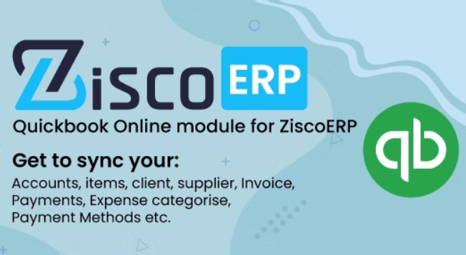 Quickbook Sync Module for ZiscorERP v1.0.1