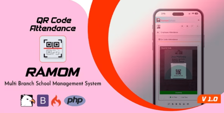 Ramom School QR Code Attendence v1.0