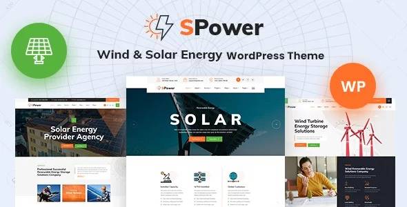 SPower v1.0 – Wind & Solar Energy WordPress Theme