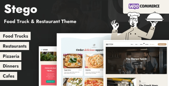 Stego v1.1.0 – Food Truck & Restaurant Theme