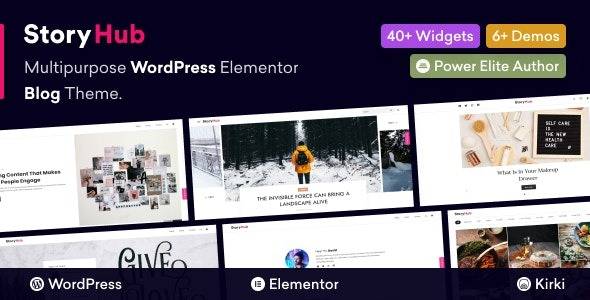 StoryHub v1.0.2 – Multipurpose WordPress Elementor Blog Theme