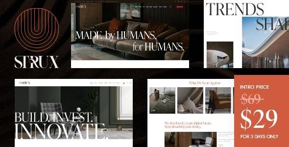 Strux v1.0 – Architecture & Interior Design WordPress Theme