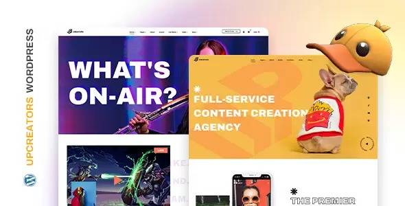 UpCreators v1.0 – Digital Creators WordPress Theme