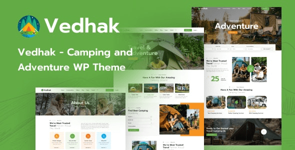 Vedhak v1.0.1 – Camping and Adventure WordPress Theme