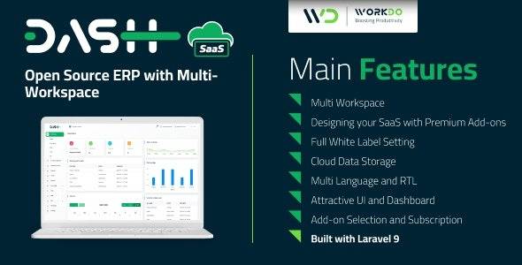 WorkDo Dash SaaS v3.1 – Open Source ERP with Multi-Workspace – nulled