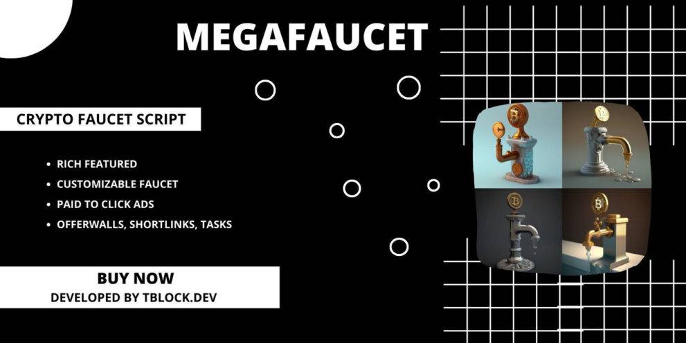 MegaFaucet v1.1.0 – Crypto Faucet Script