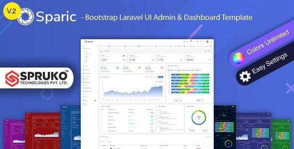 Sparic v2.0 – Laravel Admin dashboard Template