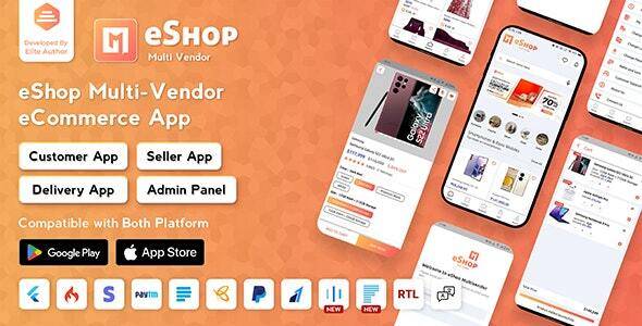 eShop v2.5.0 – Multi Vendor eCommerce App & eCommerce Vendor Marketplace Flutter App – nulled