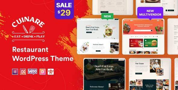 Cuinare v1.0.7 – Multivendor Restaurant WordPress Theme