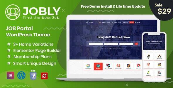 Jobly v1.2 – Career Builder WordPress Theme