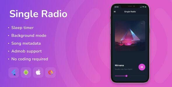 Single Radio v1.8 – Flutter Full App