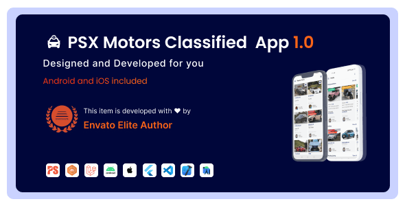 PSX Motors v1.0 – Classified App with Laravel Admin Panel