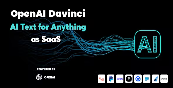 OpenAI Davinci v4.0 – AI Writing Assistant and Content Creator as SaaS – Nulled