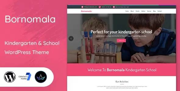 Bornomala v1.7 – Kindergarten & School WordPress Theme