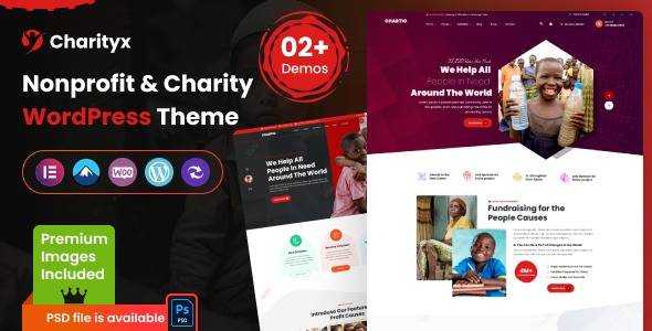 Charityx v1.0.1 – Charity & Nonprofit WordPress Theme