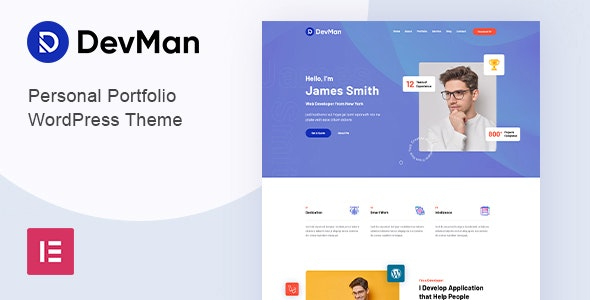 Devman v1.0 – Personal Portfolio WordPress Theme