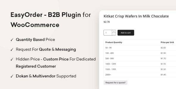 EasyOrder v1.0.2 – B2B Plugin for WooCommerce