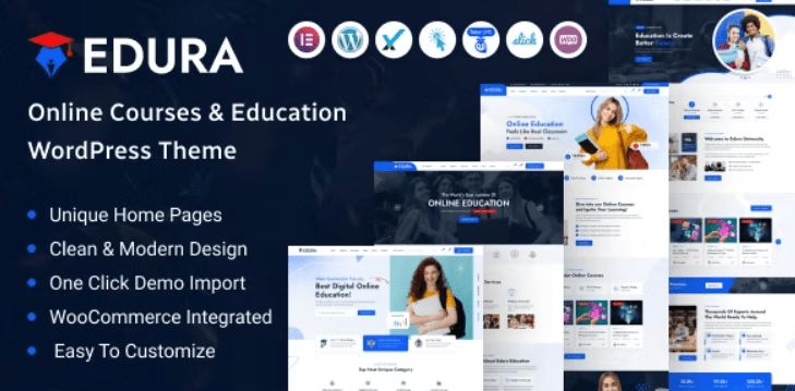 Edura v1.0.0 – Online Courses & Education WordPress Theme