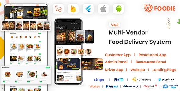 Foodie v5.2.1 – UberEats Clone – Food Delivery App – Multiple Restaurant Food Delivery Flutter App