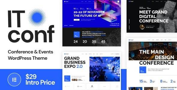 ITconf v1.0.1 – Conference & Events WordPress Theme