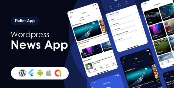 Lucodeia News v1.1.4 – Flutter WordPress News App | Admob – DarkMode