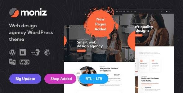 Moniz v1.2 – Web Design Agency WordPress Theme