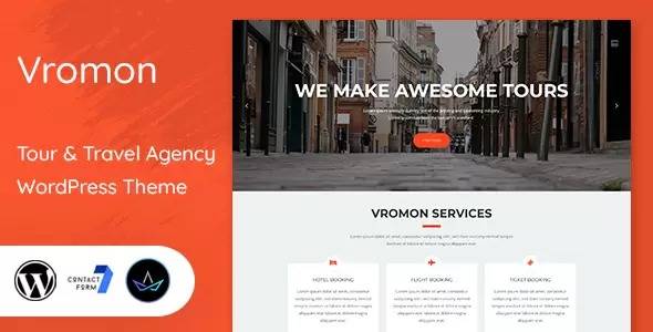 Vromon v1.9 – Tour & Travel Agency WordPress Theme