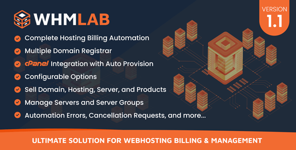 WHMLab v1.2 – Ultimate Solution For WebHosting Billing And Management – nulled