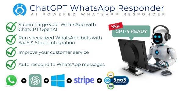 WhatsApp ChatGPT AI Responder + SaaS | WhatsApp Automation v1.0