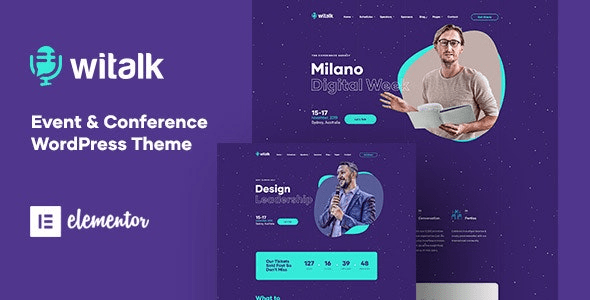 WiTalk v1.0.5 – Event & Conference WordPress Theme