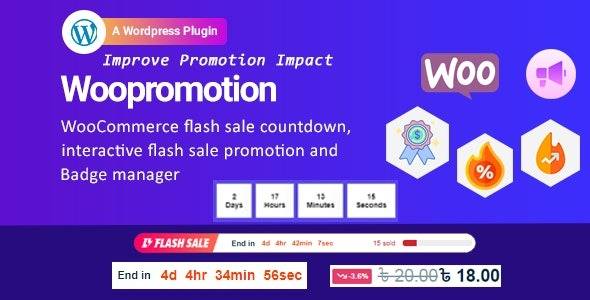 Woopromotion v1.0.6 – WooCommerce product promotion sale countdown and Badge Manager