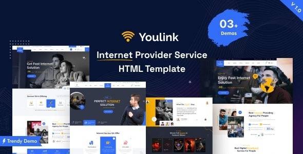 Youlink v1.0.1 – Broadband & Internet Services WordPress Theme