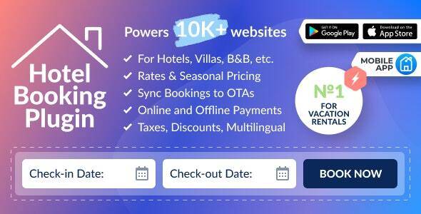 Hotel Booking v4.8.8 – Property Rental WordPress Plugin